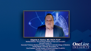 Edgardo Santos, MD, FACP, FCCP, an expert on lung cancer