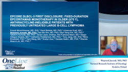 Epcore DLBCL-3 First Disclosure: Fixed-Duration Epcoritamab Monotherapy in Older (≥75 y), Anthracycline-Ineligible Patients with Previously Untreated Large B-Cell Lymphoma