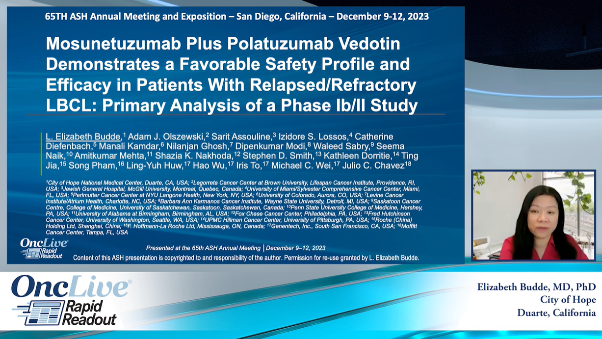 Elizabeth Budde, MD, PhD, an expert on lymphoma