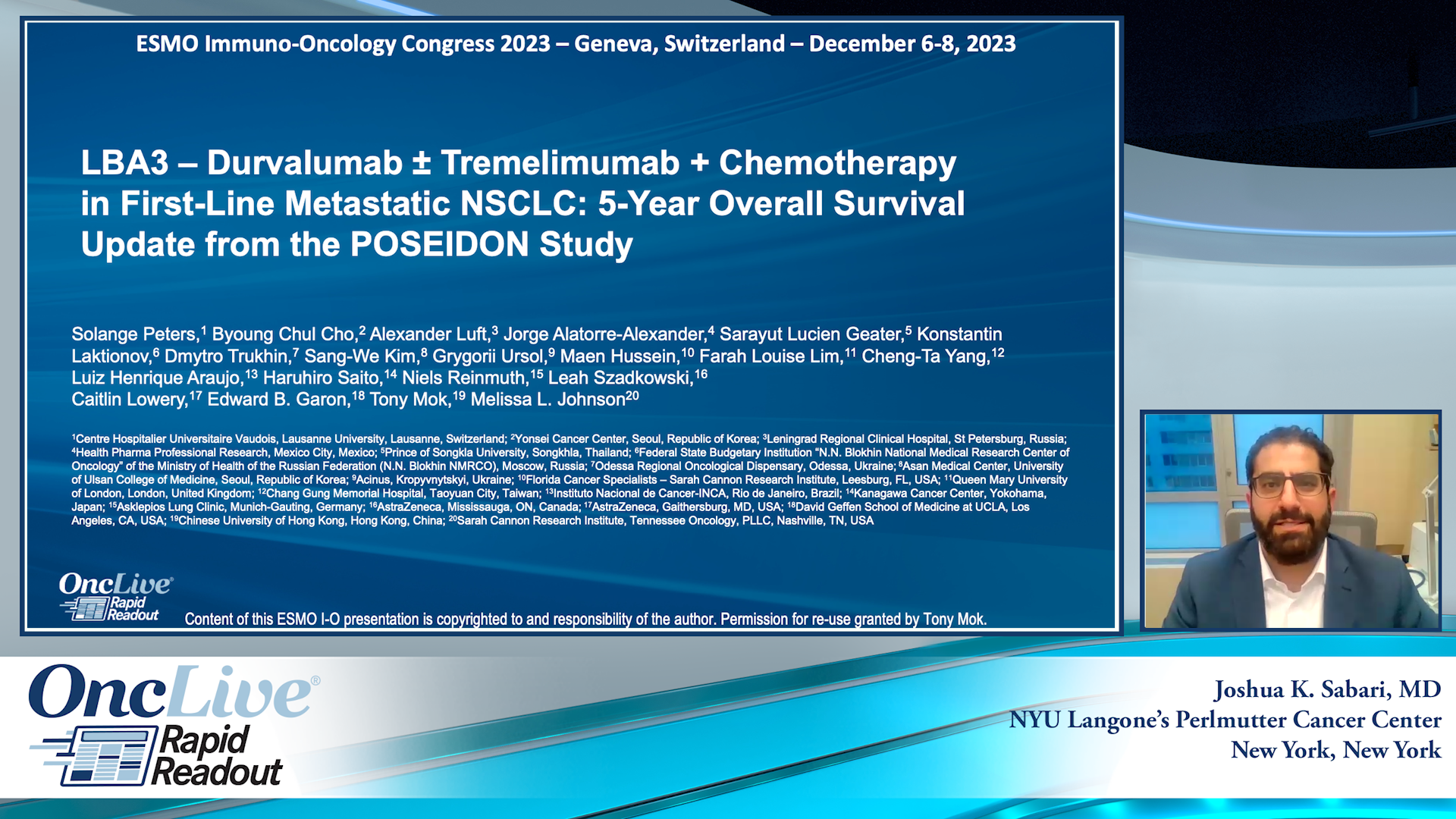 Durvalumab ± Tremelimumab + Chemotherapy in First-Line