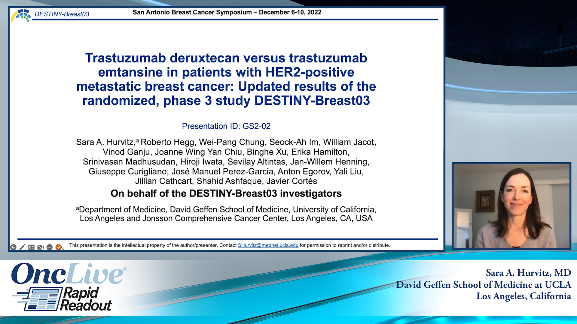 Trastuzumab deruxtecan versus trastuzumab emtansine in