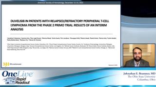 Rapid Readouts: Interim Analysis Results From the Phase 2 PRIMO Trial in R/R Peripheral T-Cell Lymphoma