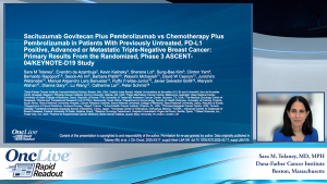 Sacituzumab Govitecan Plus Pembrolizumab vs Chemotherapy Plus Pembrolizumab in Patients With Previously Untreated, PD-L1 Positive, Advanced or Metastatic Triple-Negative Breast Cancer: Primary Results From the Randomized, Phase 3 ASCENT-04/KEYNOTE-D19 Study 