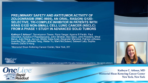 Preliminary Safety and Antitumor Activity of Zoldonrasib (RMC-9805), an Oral, RAS(ON) G12D-Selective, Tri-Complex Inhibitor in Patients with KRAS G12D NonSmall Cell Lung Cancer (NSCLC) from a Phase 1 Study in Advanced Solid Tumors