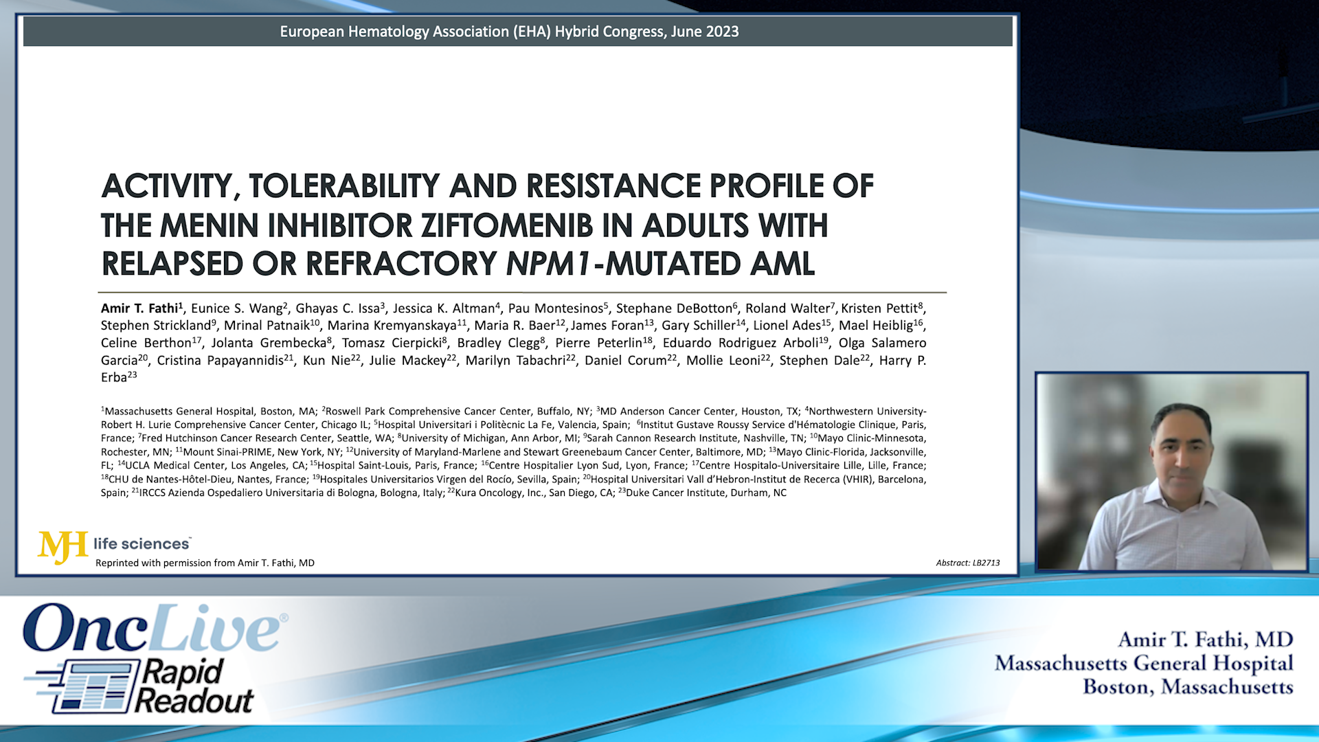 Activity, Tolerability and Resistance Profile of the Menin Inhibitor Ziftomenib in Adults With Relapsed or Refractory NPM1-Mutated AML - Vimarsana News
