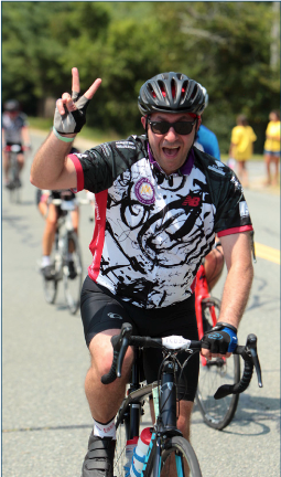 Choueiri hadn’t been on a bicycle in years when he joined his first Pan-Mass Challenge 4 years ago. Now cycling is one of his favorite activities.