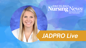 Graphic with Alexa Lantz's headshot that says "JADPRO Live"