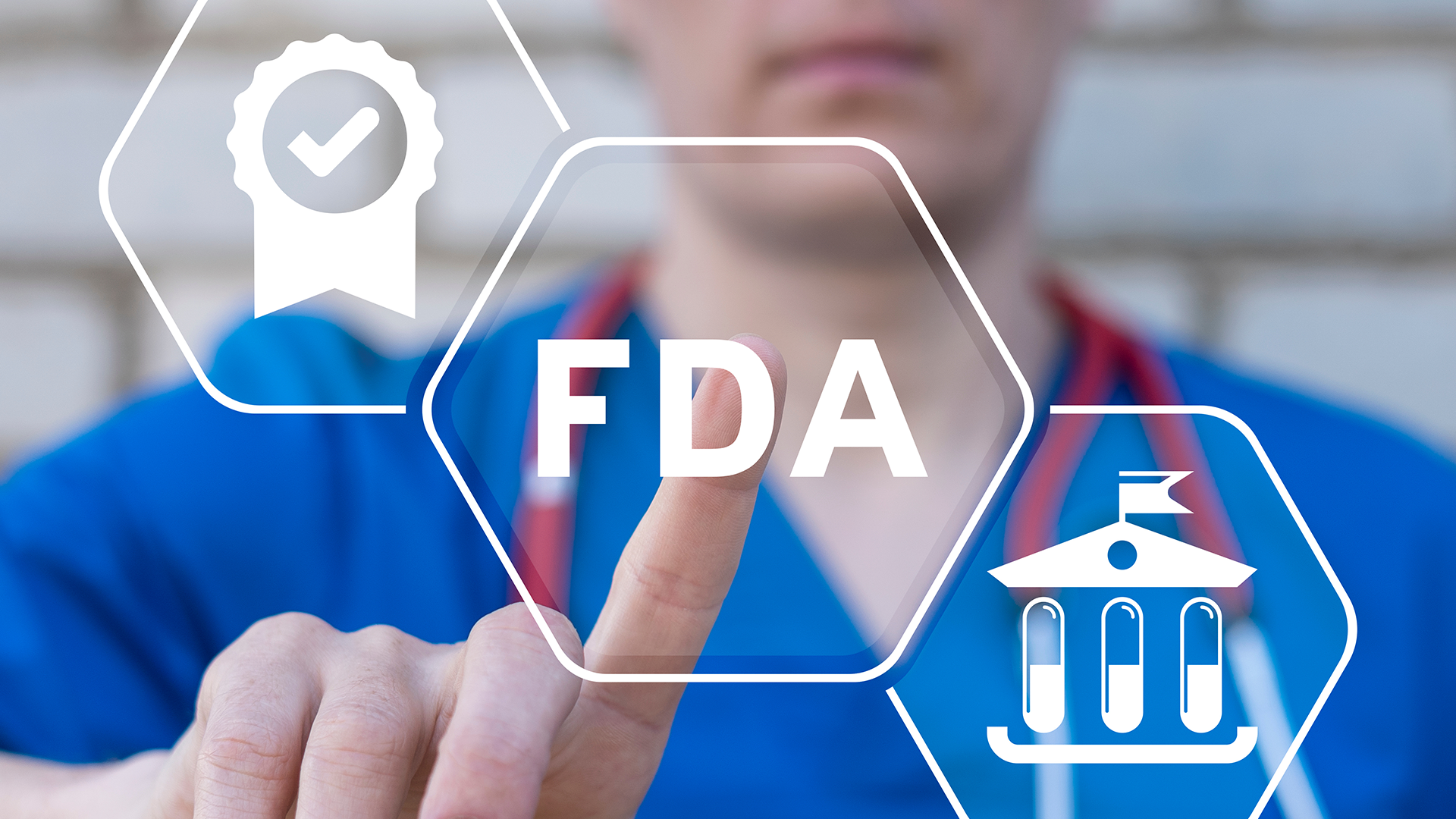 person pointing finger at FDA