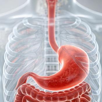 Graphic of a person's esophagus and stomach