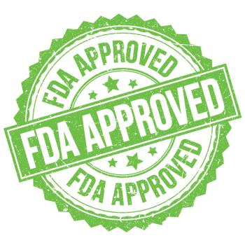 Graphic reading "FDA APPROVED" resembling a seal of approval