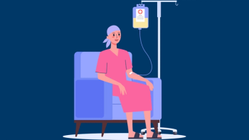 woman receiving chemotherapy treatment