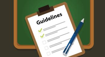 Illustration of a clipboard with the word "Guidelines" on top of the page, followed by a check list