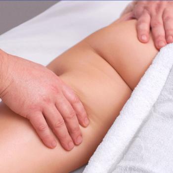 Photo of the arm of a person with lymphedema