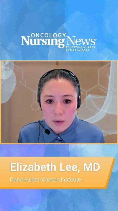 Screenshot of a short video featuring Elizabeth Lee, MD