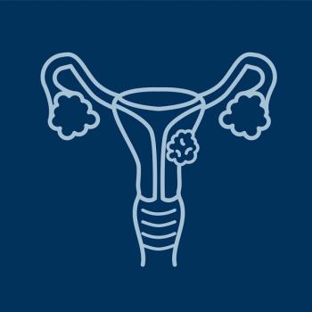 Line illustration of the female reproductive system