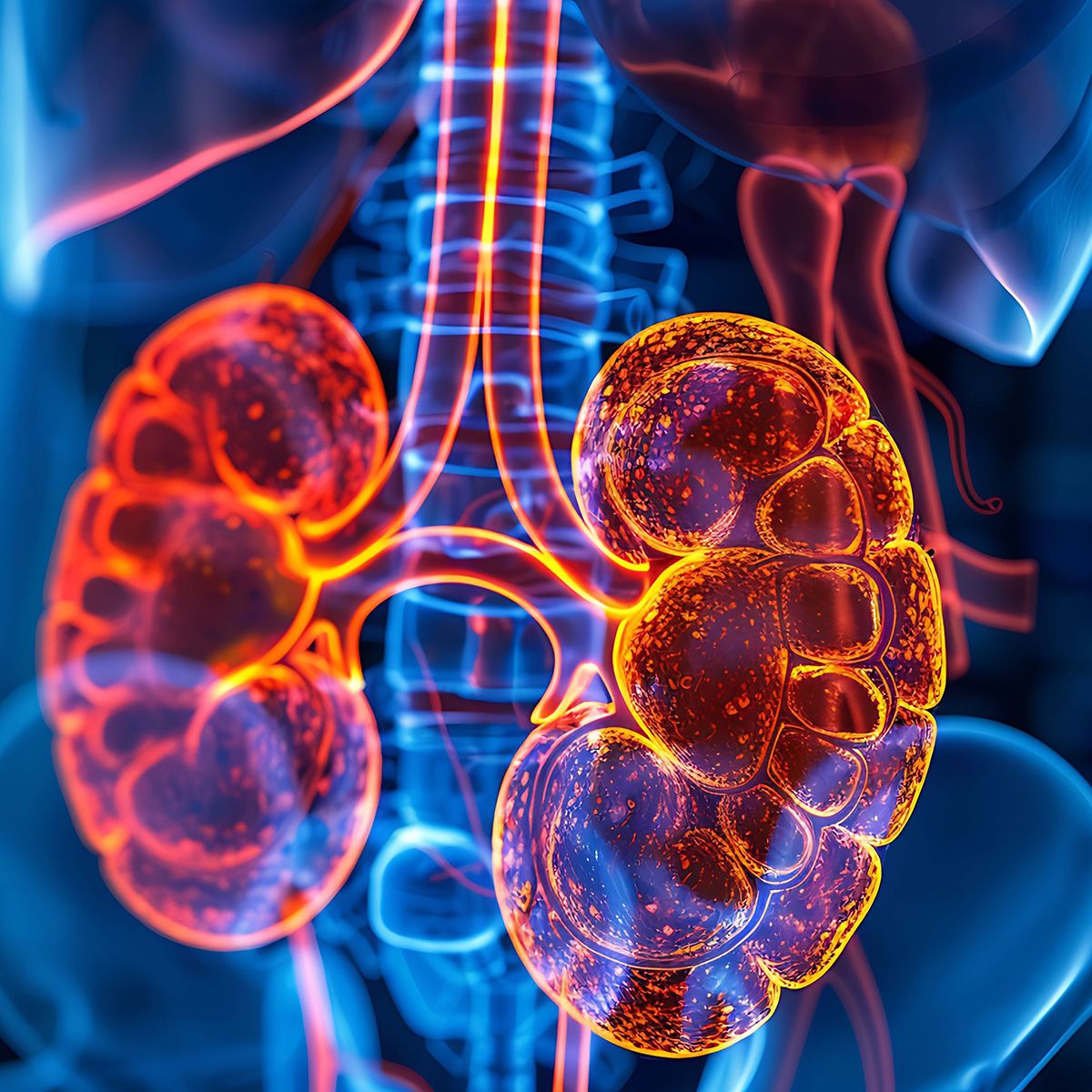 Graphic of kidneys