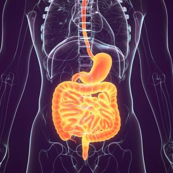 Graphic of a person's gastrointestinal tract.