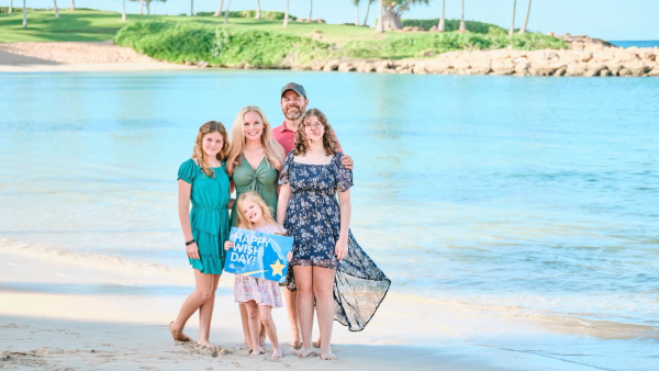 April Fowler and family
