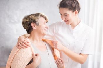 nurse with senior patient