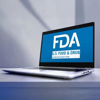 Image of a laptop with the words "FDA Food and Drug Adminstration" visible