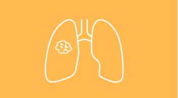 lungs on yellow background