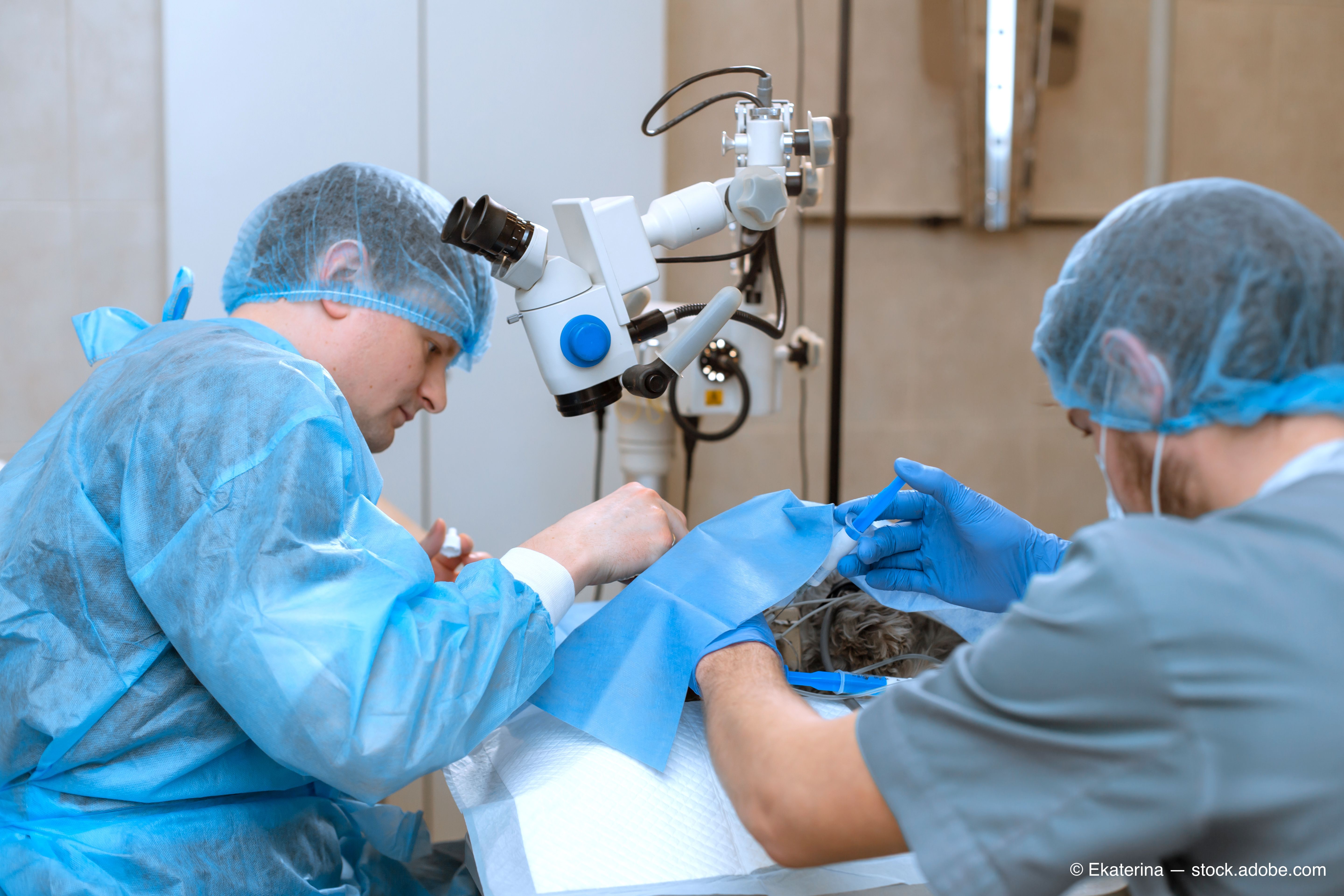 Eye surgery, iStent injection 
