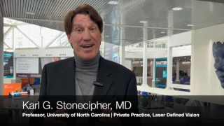 (Image credit: Ophthalmology Times) ASCRS 2025: Karl Stonecipher, MD, on LASIK outcomes using an aspheric excimer laser for high myopia