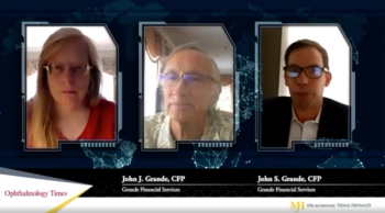 rande, CFP, and John S. Grande, CFP, of Grande Financial Services, continue their discussion with Ophthalmology Times®' Sheryl Stevenson 