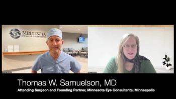 (Image credit: Ophthalmology Times) Thomas W. Samuelson, MD, shares clinical perspectives on DSLT, SLT, and glaucoma management