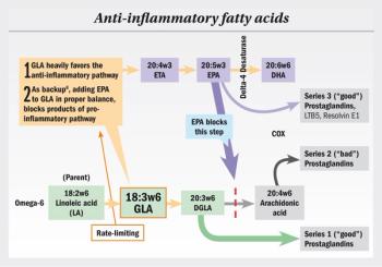 The synergistic effect produced by combining GLA and EPA