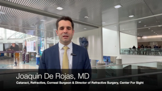 (Image credit: Ophthalmology Times)  ASCRS 2025: Joaquin De Rojas, MD, leverages machine learning model to predict arcuate outcomes