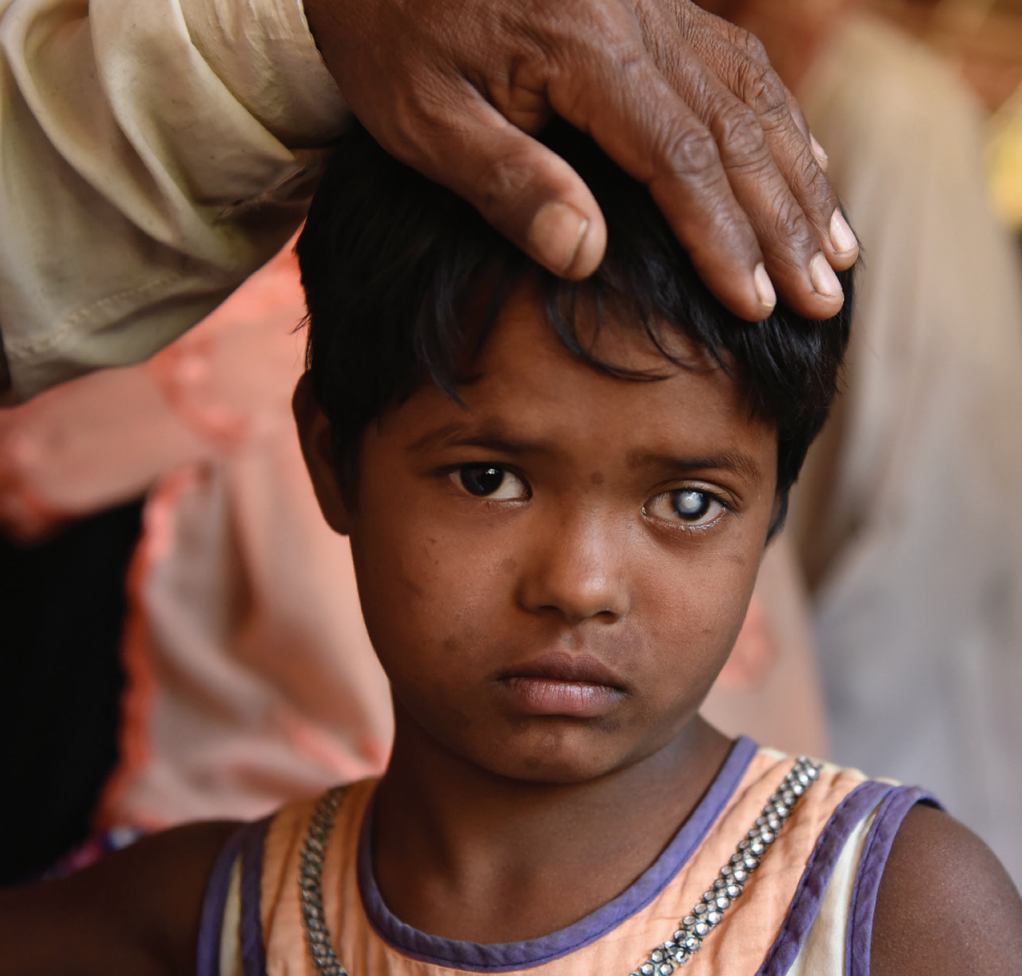 A young boy comes to the clinic for treatment of an eye issue that could threaten his sight. 