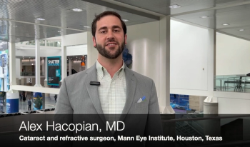 Alex Hacopian, MD, discusses a presbyopia-correcting IOL at the 2025 American Society of Cataract and Refractive Surgeons (ASCRS) annual meeting