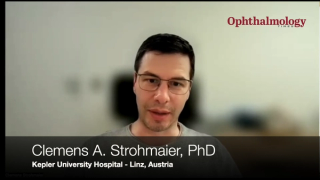 (Image credit: Ophthalmology Times) AGS 2025: Aqueous humor outflow improvement after excimer laser trabeculostomy with Clemens Strohmaier, PhD
