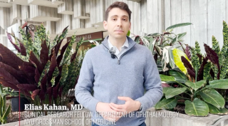 Elias Kahan, MD, speaks at the 2024 ARVO meeting