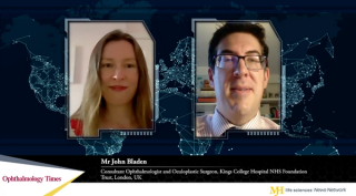 John Bladen, MBBS, BSc, MRCS, PGCert, PhD, FRCOphth, consultant ophthalmologist and oculoplastic surgeon, King's College Hospital NHS Foundation Trust, London, UK, speaks with Ophthalmology Times Europe's® Caroline Richards