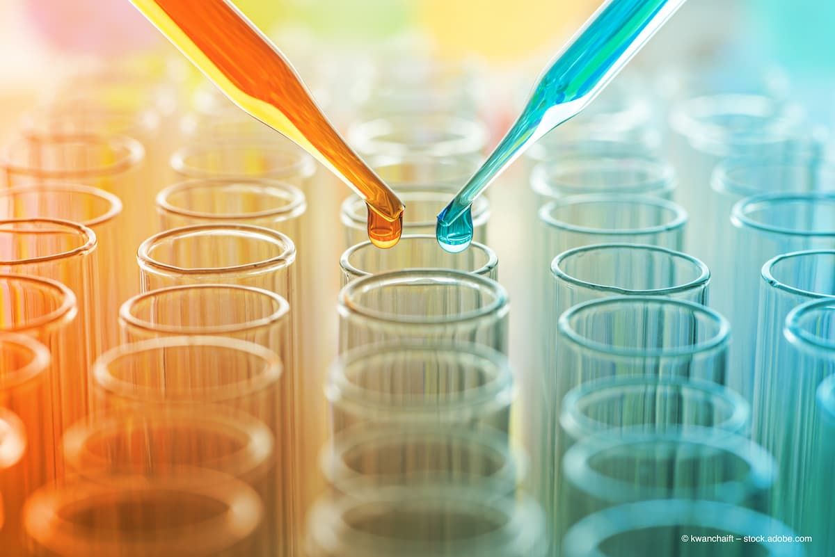 science pipette with a drop of substance over laboratory test tubes (Image credit: ©kwanchaift/AdobeStock)
