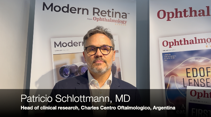 Photo of Patricio Schlottmann at the 2025 EURETINA meeting in Paris, France Photo of Patricio Schlottmann at the 2025 EURETINA meeting in Paris, France