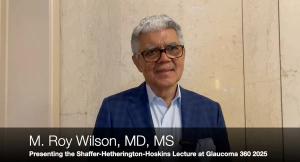 Shaffer-Hetherington-Hoskins Lecture at the 2025 Glaucoma 360 meeting