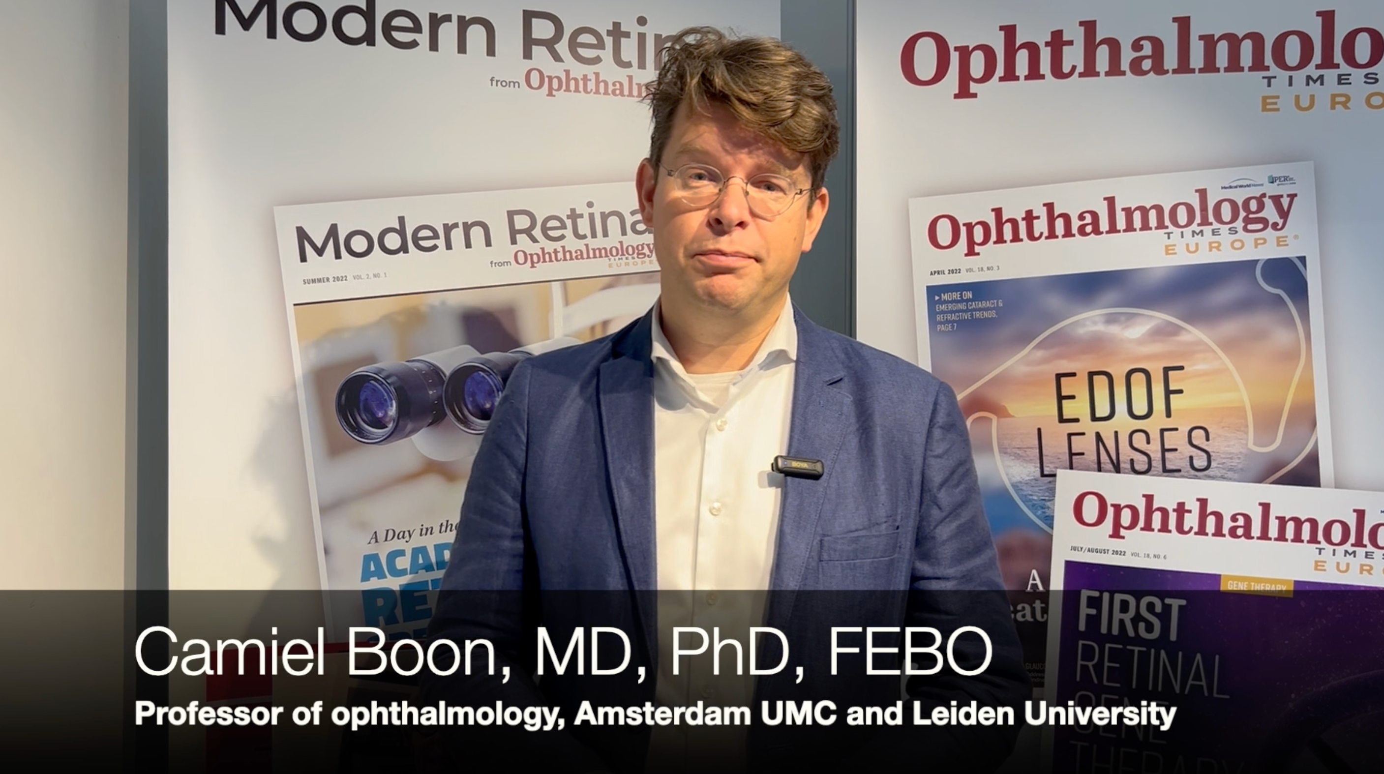 Photo of Camiel Boon at the 2025 EURETINA meeting in Paris, France Photo of Camiel Boon at the 2025 EURETINA meeting in Paris, France