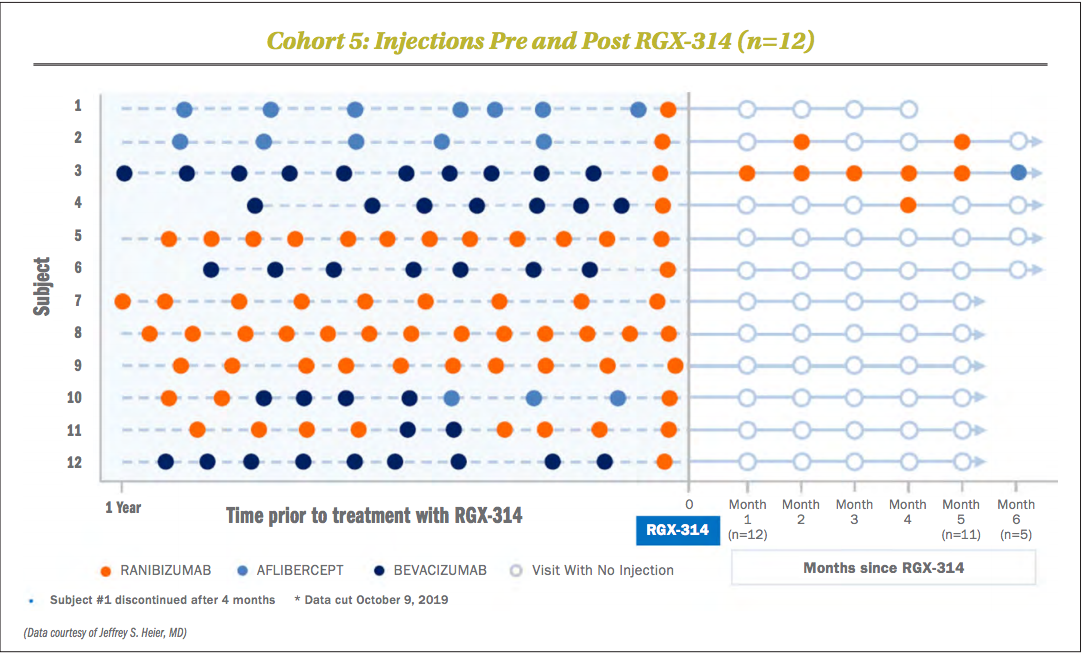 Cohort 5: Injections Pre and Post RGX-314 (n=12)