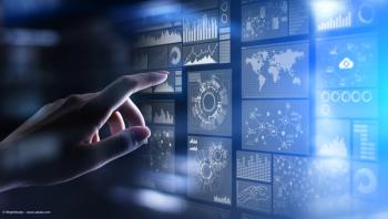 A person's hand touches a digital output of a chart with several different data sets represented. Image credit: ©WrightStudio – stock.adobe.com