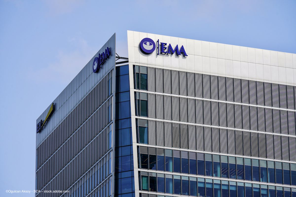A photo of the European Medicines Agency (EMA) headquarters. Concept image for Alteogen aflibercept biosimilar approval, Committee for Medicinal Products for Human Use  CHMP positive opinion for EYLUXVI. Image credit: ©Ogulcan Aksoy - SCA – stock.adobe.com