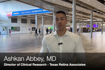 Ashkan Abbey, MD, speaks about his presentation on the the CALM registry study, the 36-month outcomes of real world patients receiving fluocinolone acetonide 0.18 mg at the annual ASRS meeting in Stockholm, Sweden.