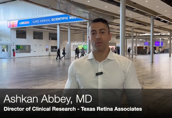 Ashkan Abbey, MD, speaks about his presentation on the the CALM registry study, the 36-month outcomes of real world patients receiving fluocinolone acetonide 0.18 mg at the annual ASRS meeting in Stockholm, Sweden.