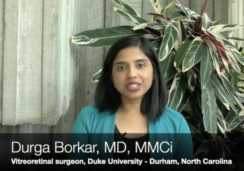 Durga Borkar, MD, MMCi, discusses the FARETINA-DME study during the 2023 ASRS meeting in Seattle, Washington.
