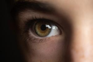 Close up of child's eye