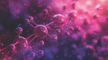 Hemoglobin molecule structure, rendered in pink and purple. Generative AI. Image credit: ©Electro Unicorn – stock.adobe.com