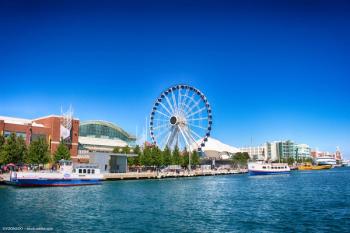 The Centennial Wheel at Navy Pier in Chicago, Illinois. Image credit: ©YOONSOO – stock.adobe.com