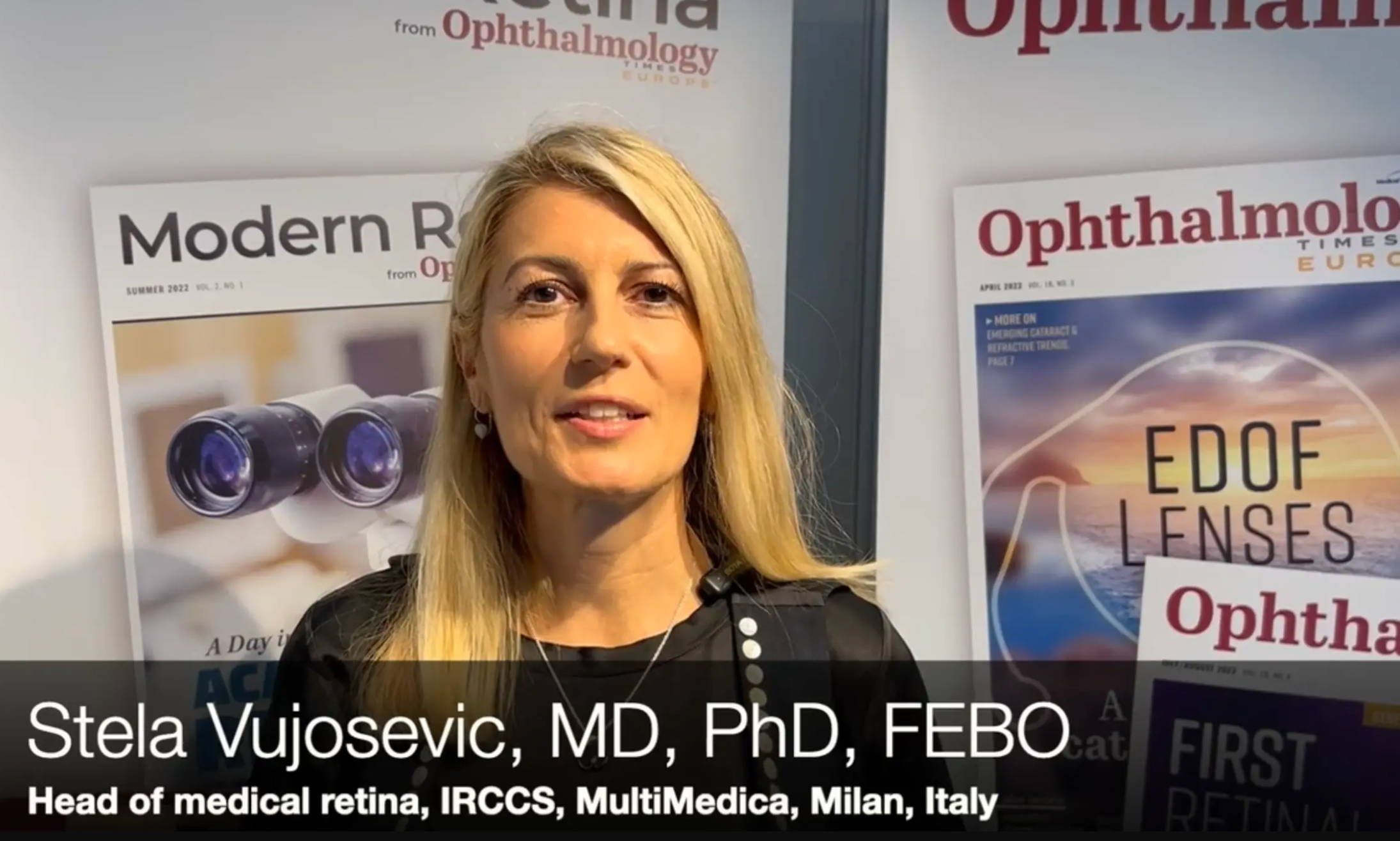 Stela Vujosevic, Md, PhD, FEBO, speaks about the need for a new staging system in diabetic eye disease during the 2025 European Society of Retina Specialists (EURETINA) meeting in Paris, France.